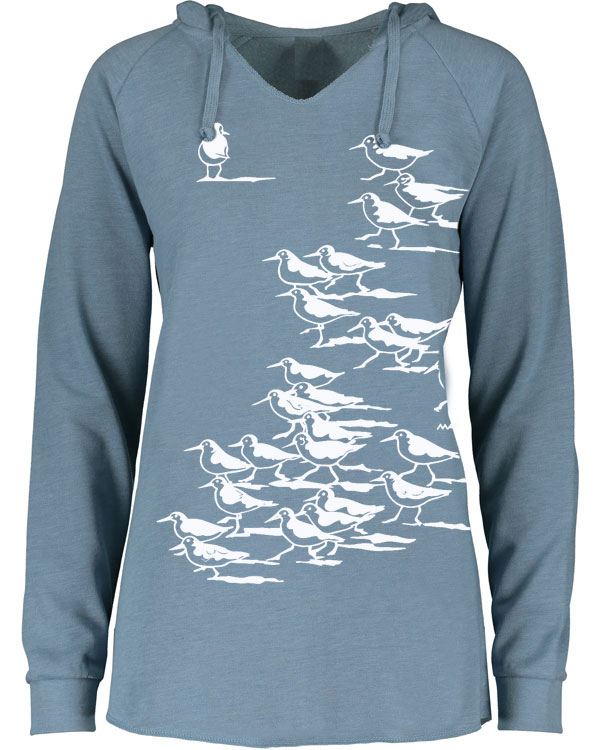 Notch Neck Hoody Sandpipers - Image 3