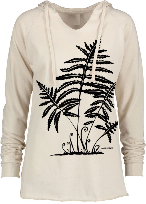 Notch Neck Hoody Fern 2 - Image 3