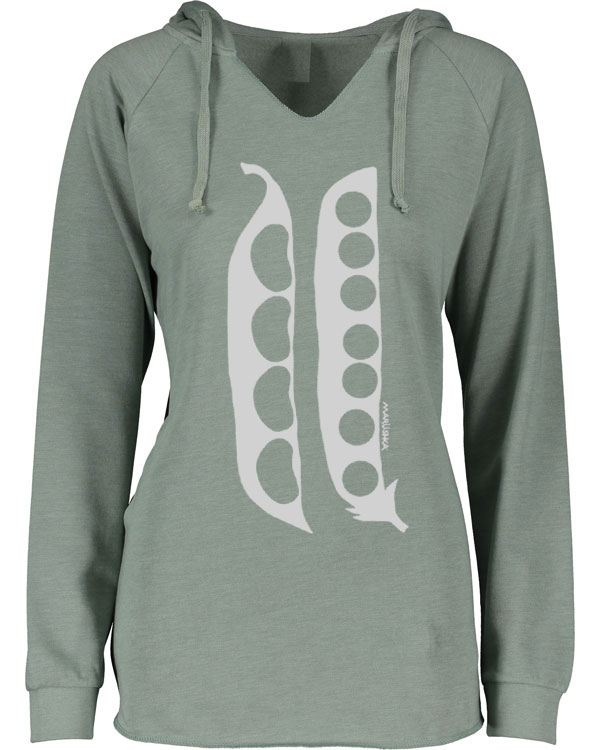 Notch Neck Hoody Pea Pods - Image 3