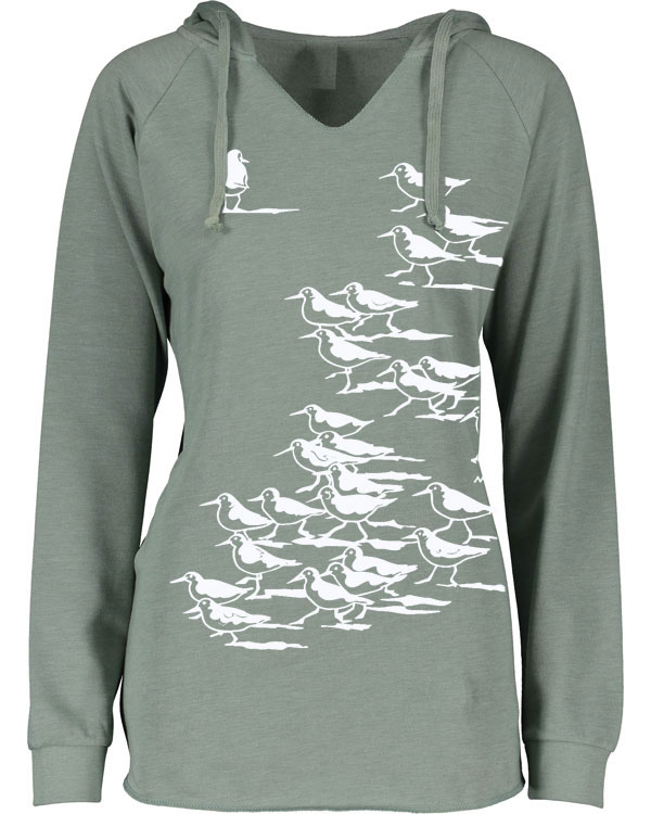 Notch Neck Hoody Sandpipers - Image 4
