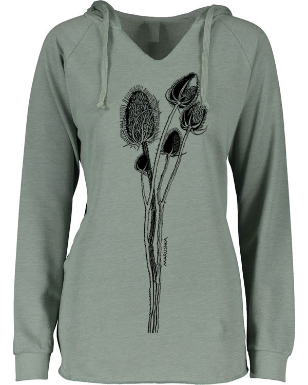 Notch Neck Hoody Teasel - Image 6