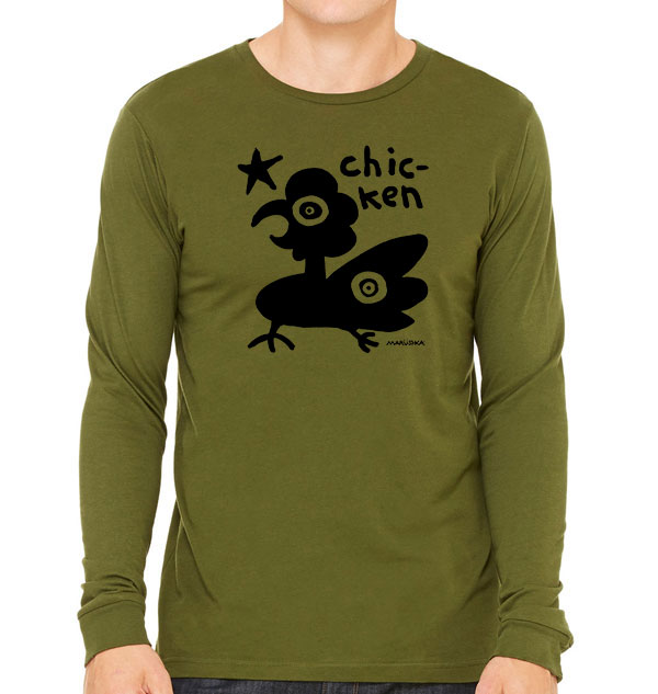 Long Sleeve T Folk Chicken - Image 3