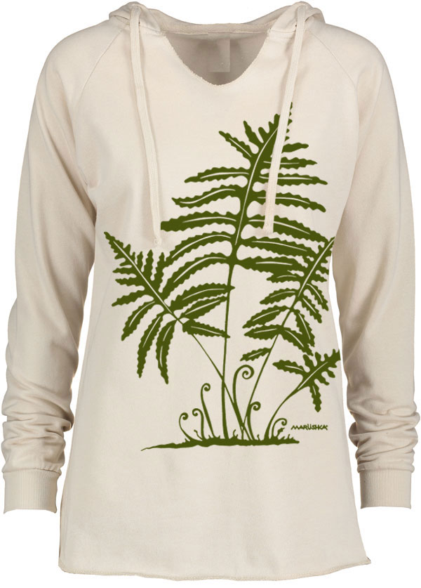 Notch Neck Hoody Fern 2 - Image 5