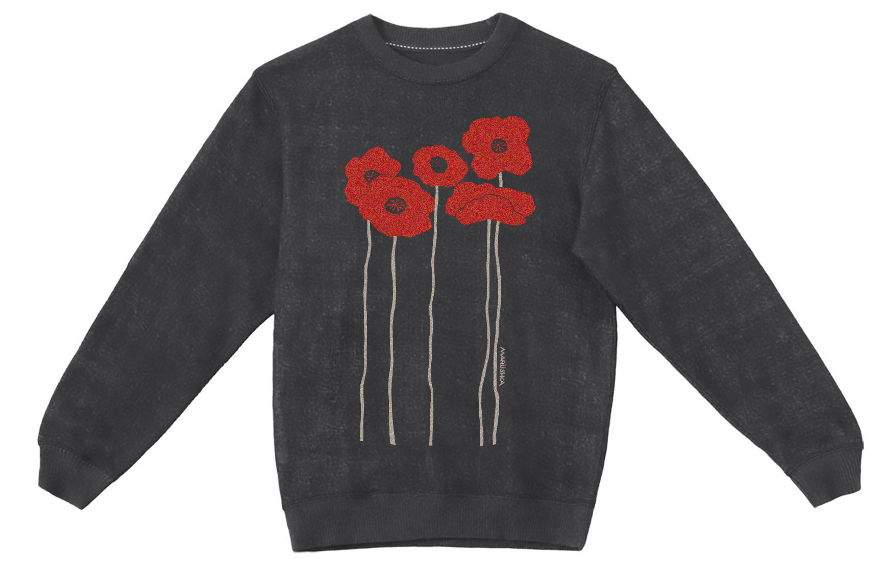 Textured Sweater Poppies - Image 2