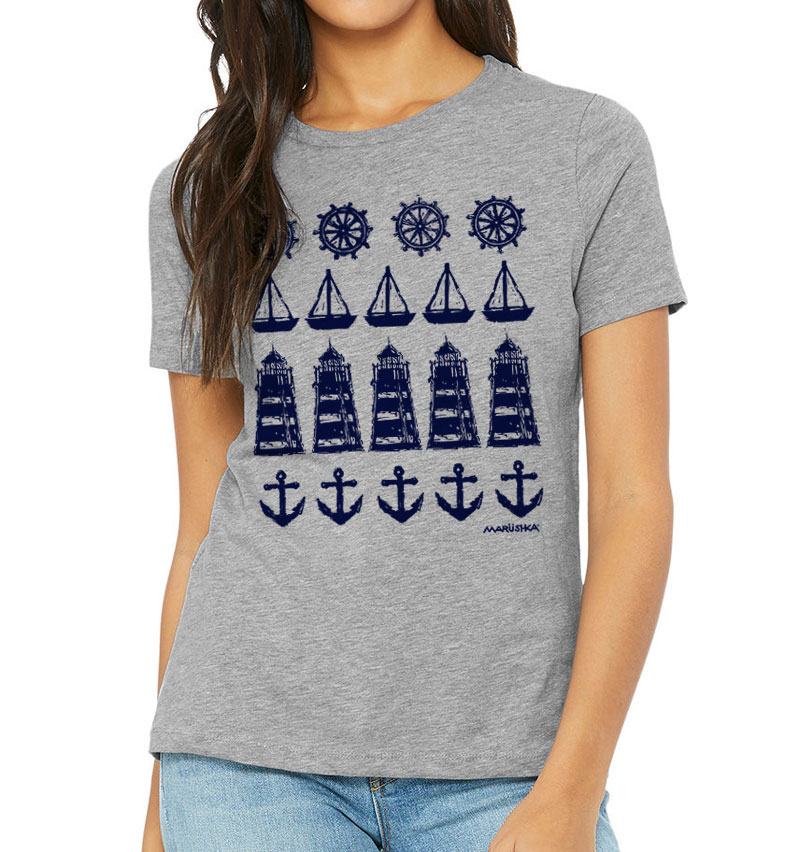 Relaxed Crewneck Ships Ahoy - Image 2