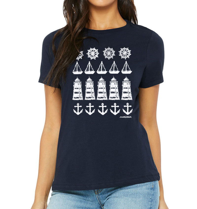 Relaxed Crewneck Ships Ahoy - Image 4