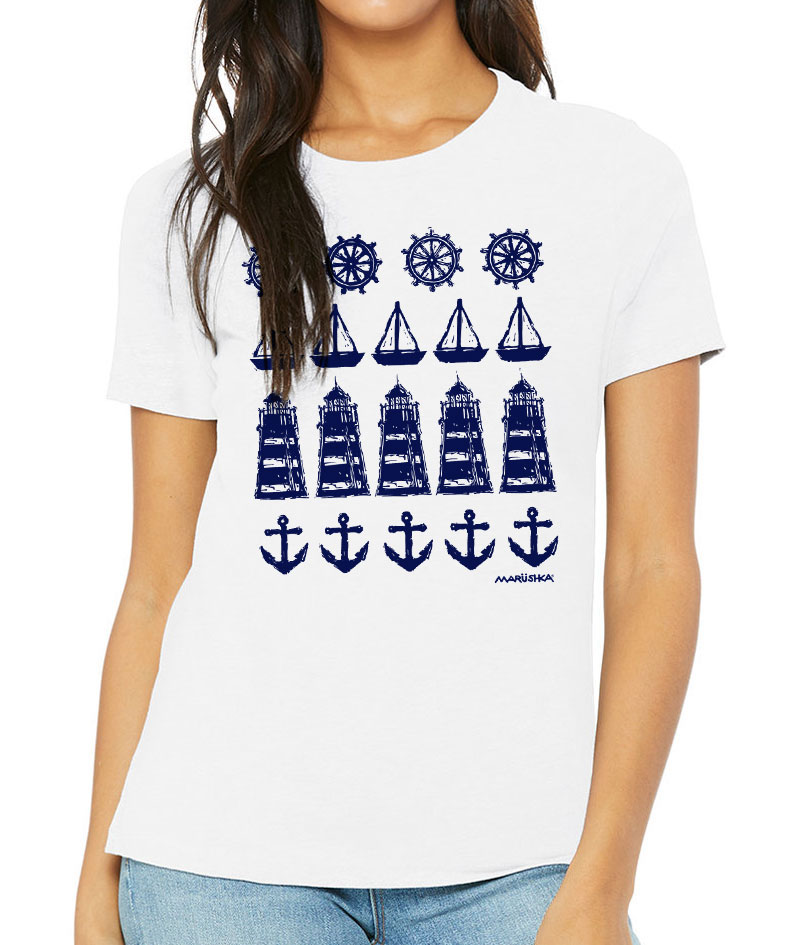 Relaxed Crewneck Ships Ahoy - Image 3