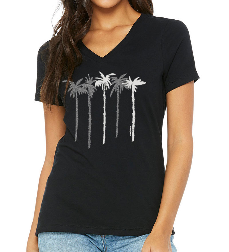 Relaxed V Neck Palm Line - Image 3