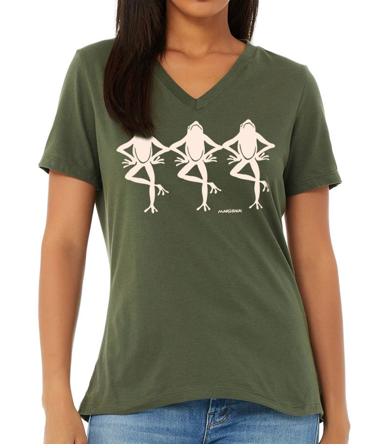 Relaxed V Neck Puddle Dance - Image 3