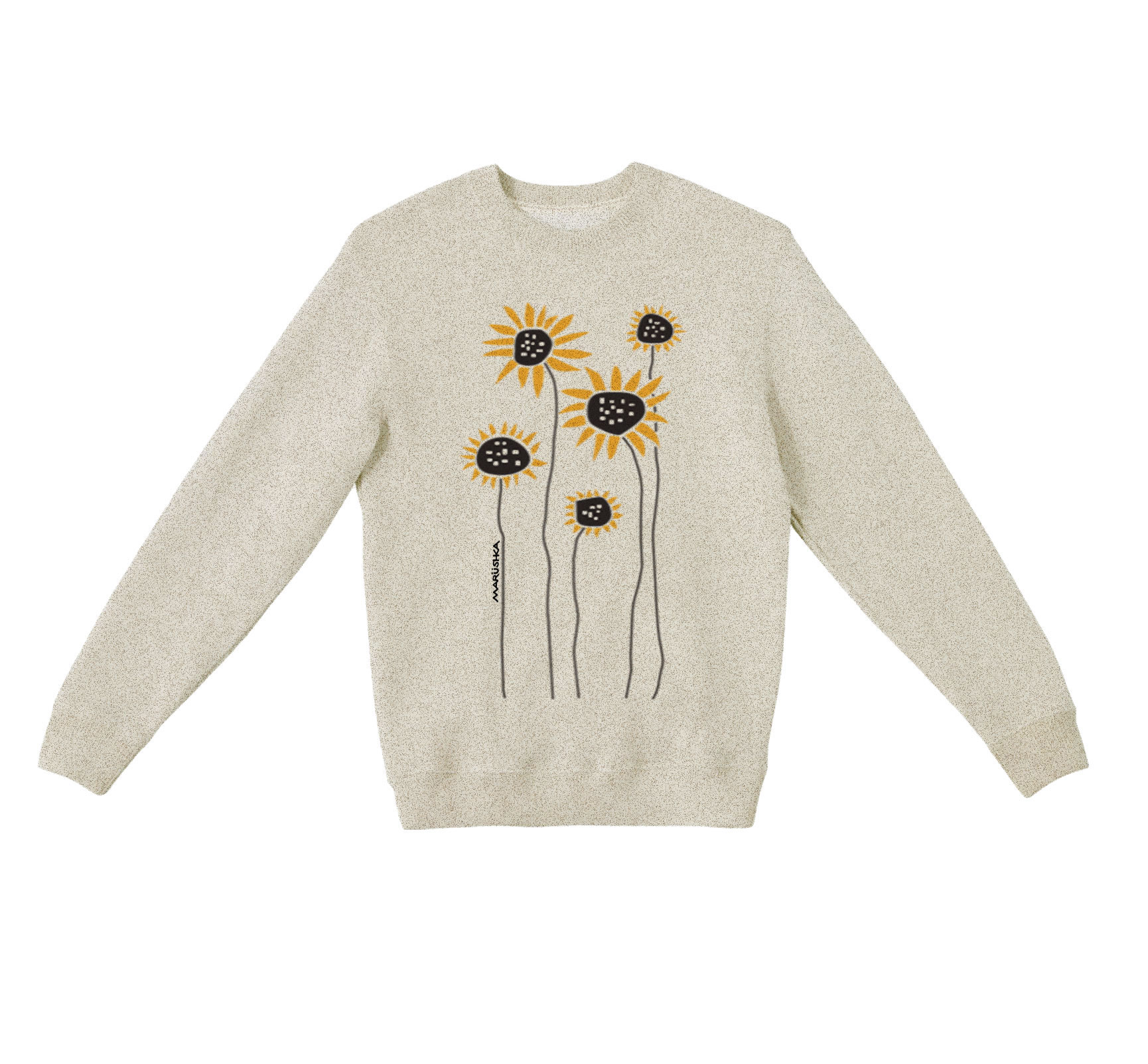 Textured Sweater Sunflower Field - Image 2