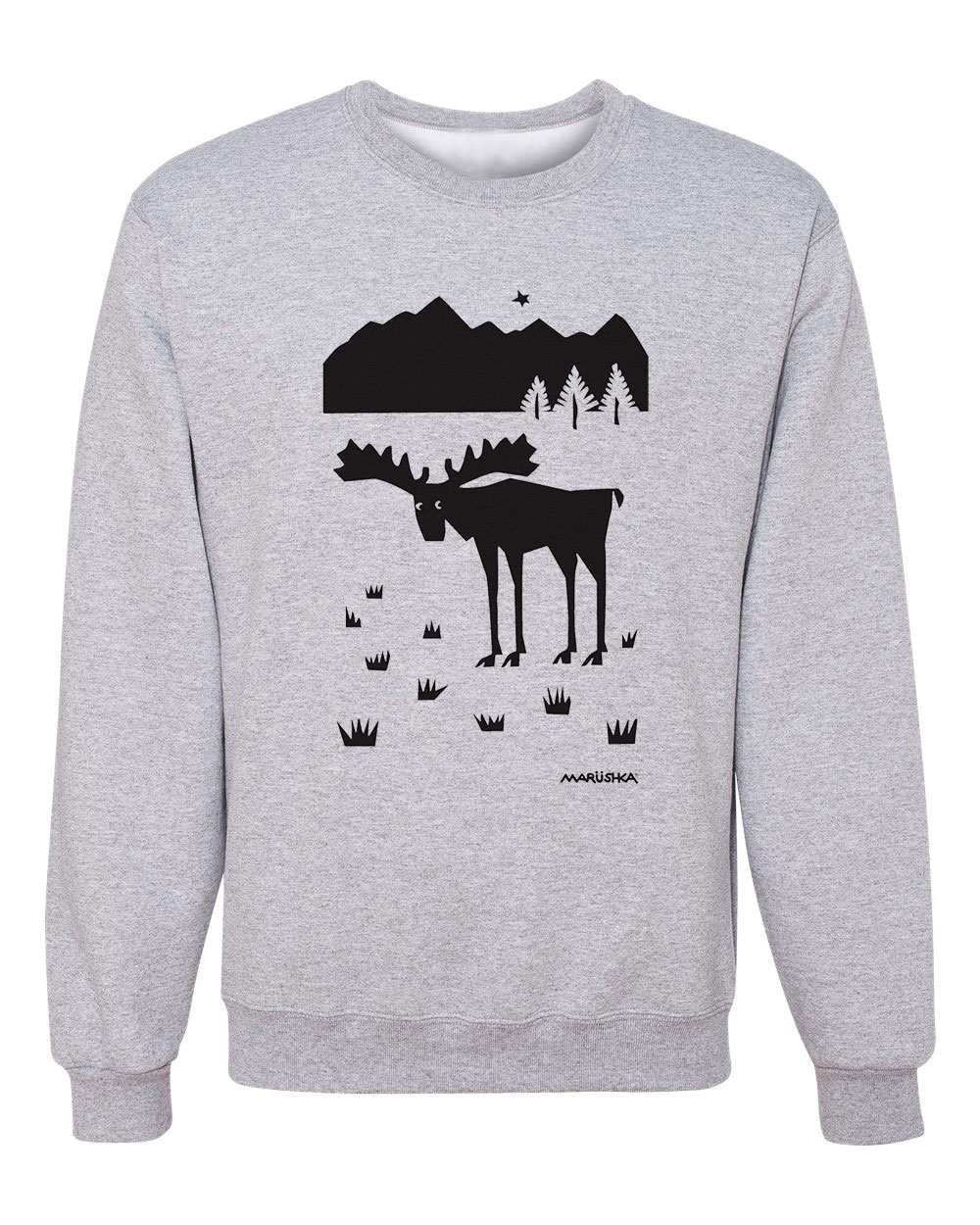 Crewneck Sweatshirt Moose Spruce - Image 2