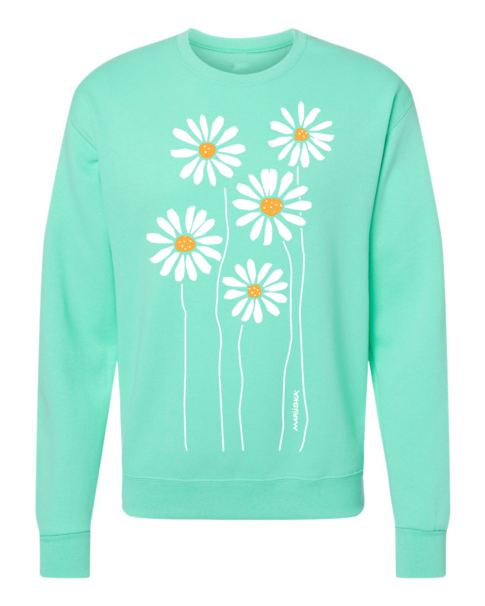 Crewneck Sweatshirt Daisies - Image 2