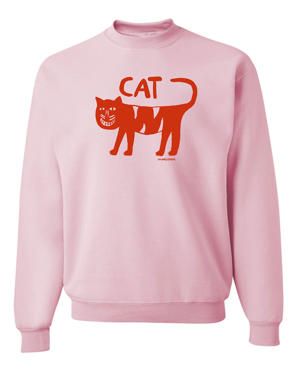 Crewneck Sweatshirt Folk Cat - Image 4