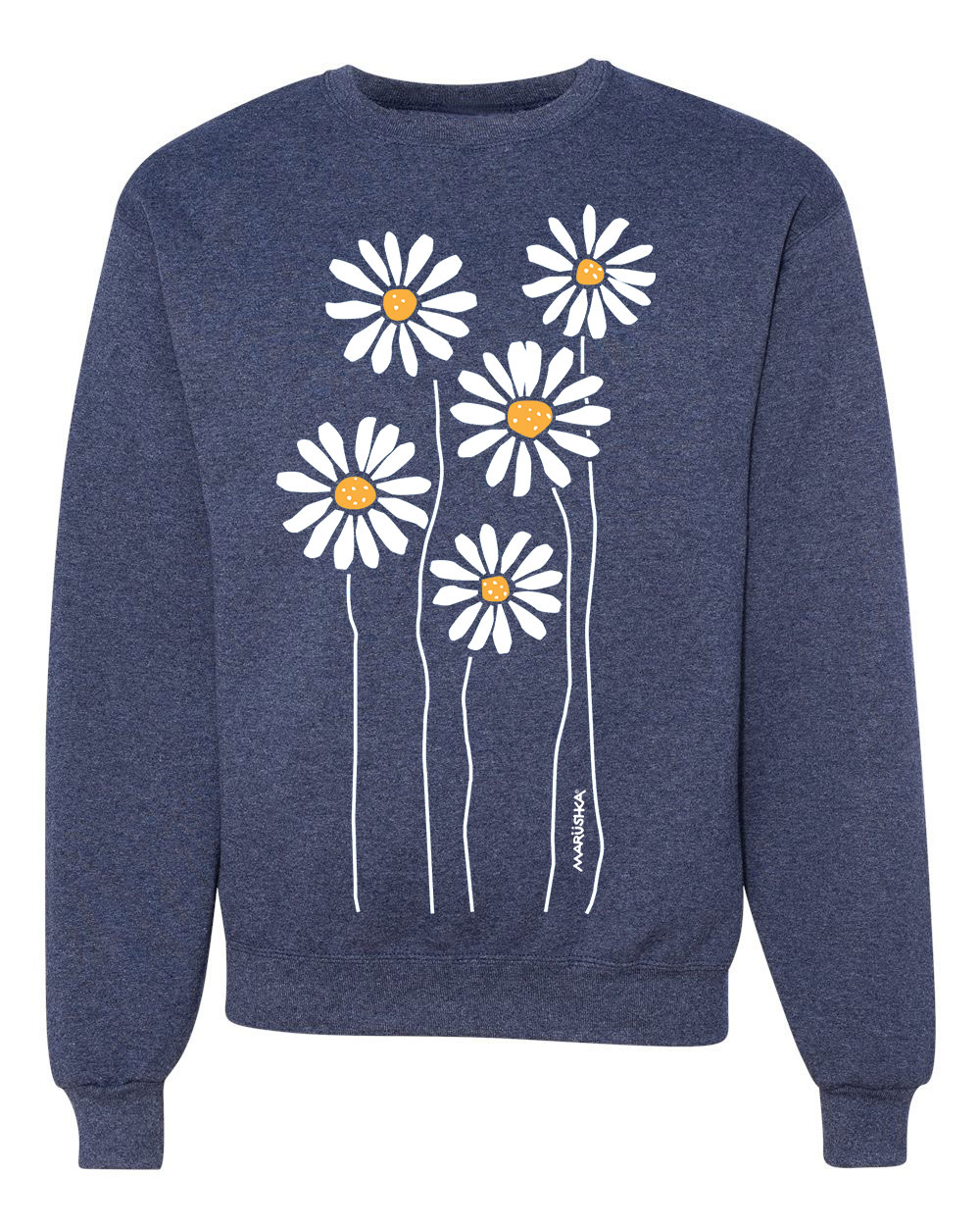 Crewneck Sweatshirt Daisies - Image 4