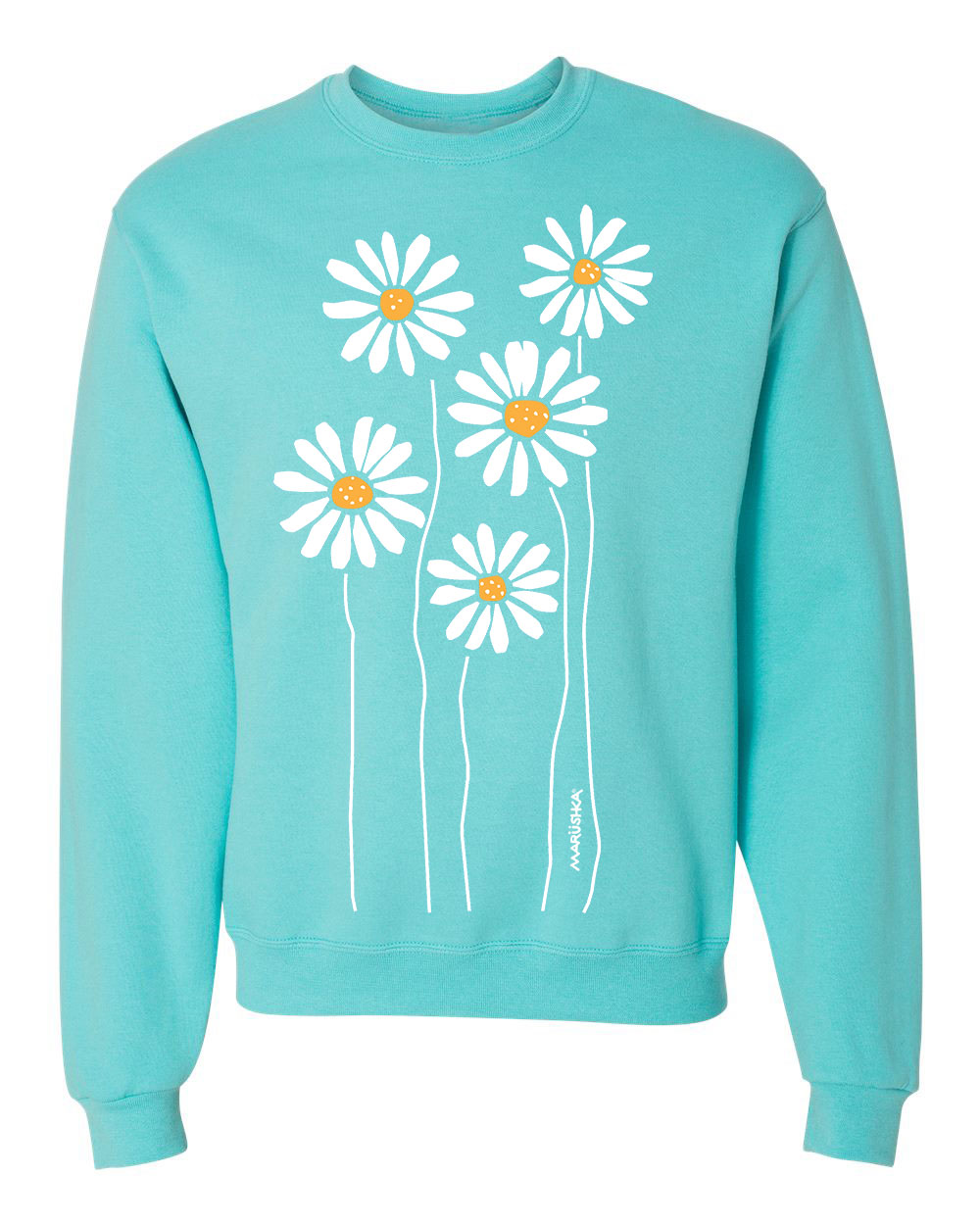 Crewneck Sweatshirt Daisies - Image 5