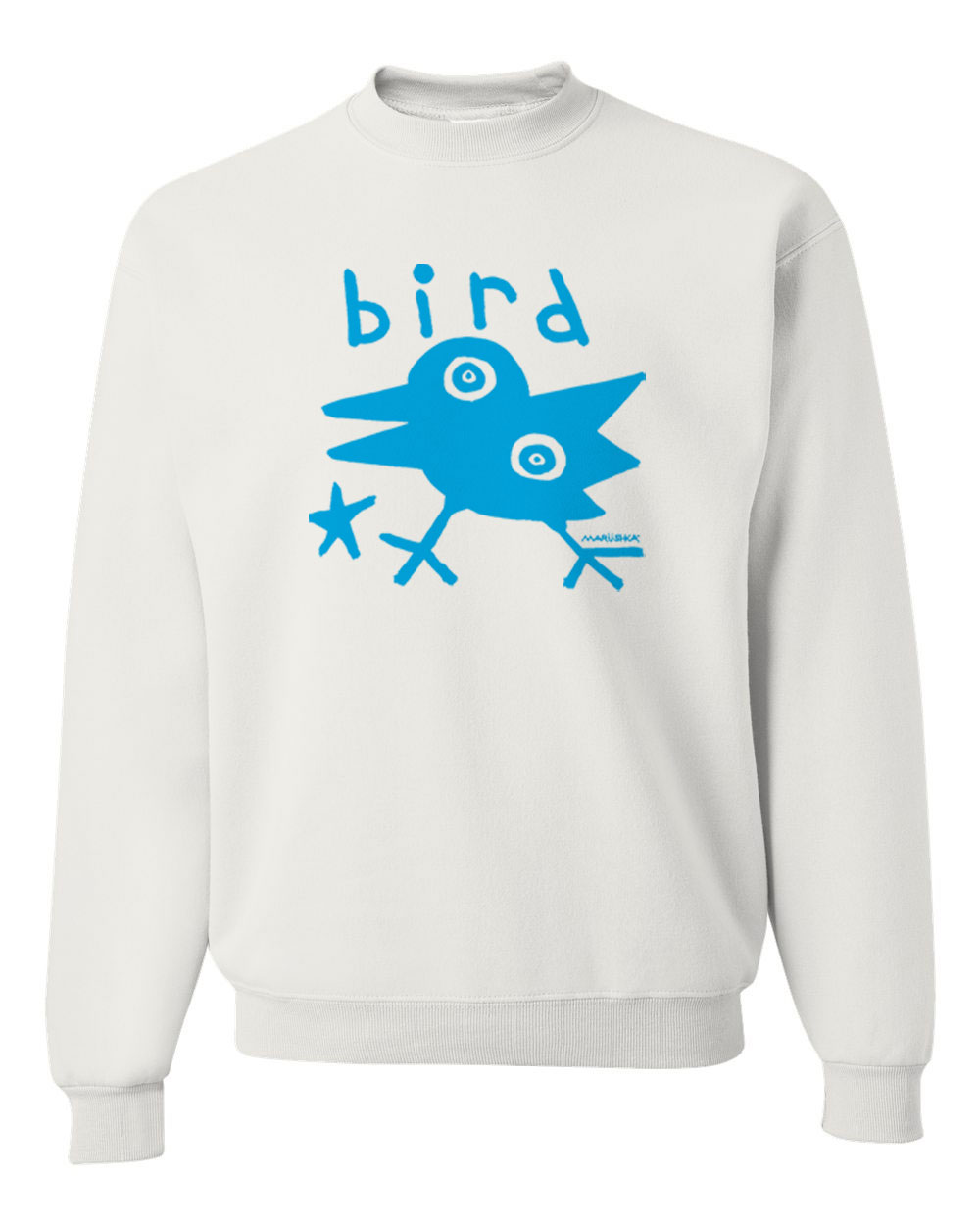 Crewneck Sweatshirt Folk Bird - Image 3
