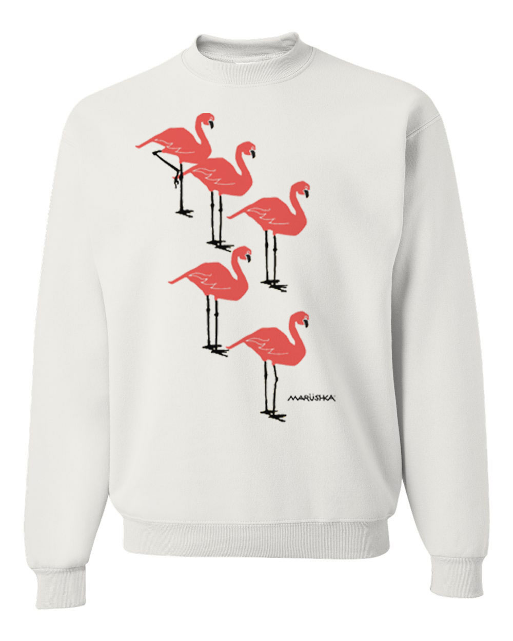 Crewneck Sweatshirt Flamingo Flock - Image 4