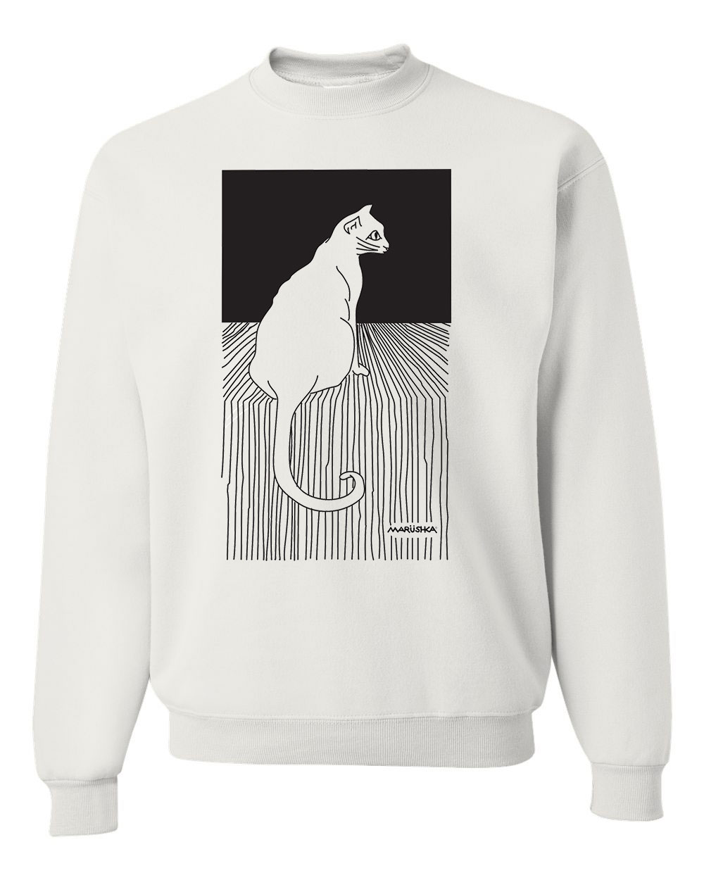 Crewneck Sweatshirt Cat Stripe - Image 4