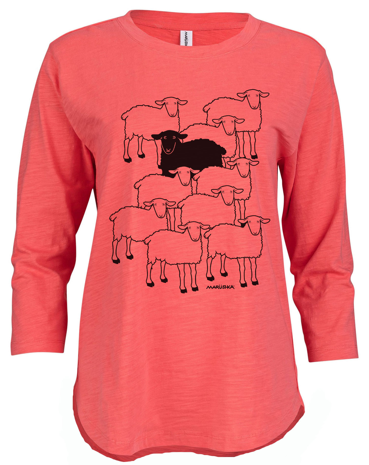 3/4 Slub Hi-Lo Black Sheep - Image 3
