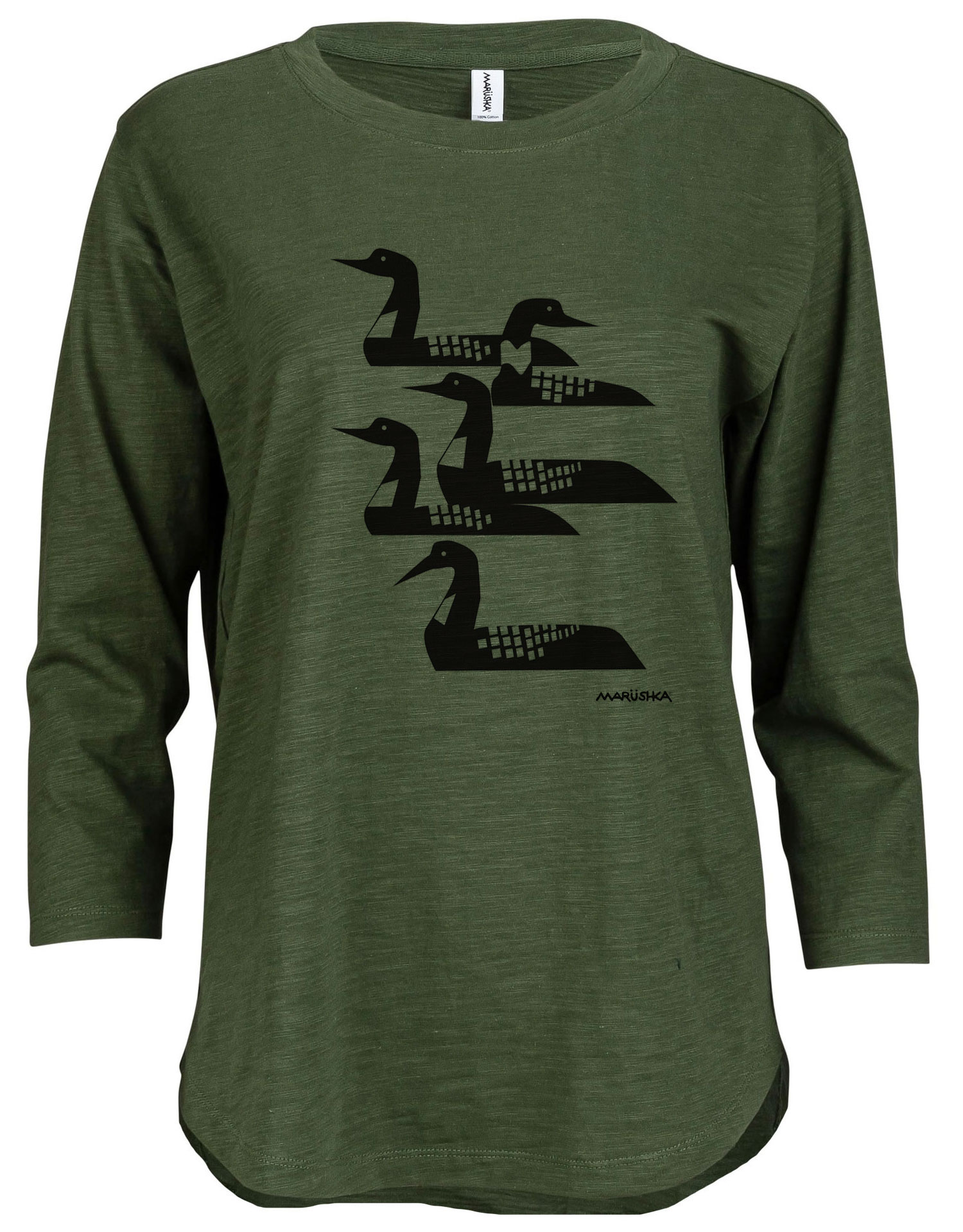 3/4 Slub Hi-Lo Loons - Image 3