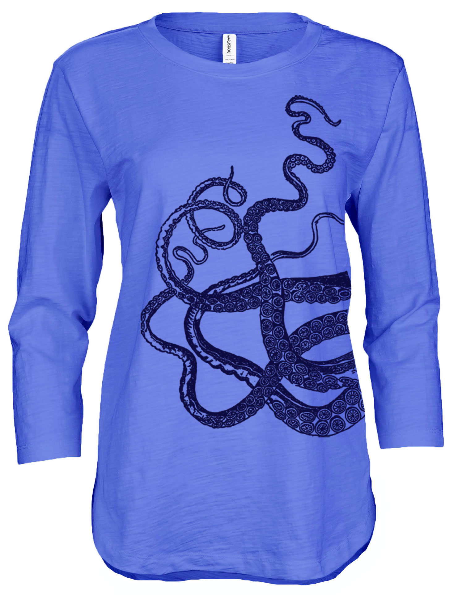 3/4 Slub Hi-Lo Octopus - Image 6