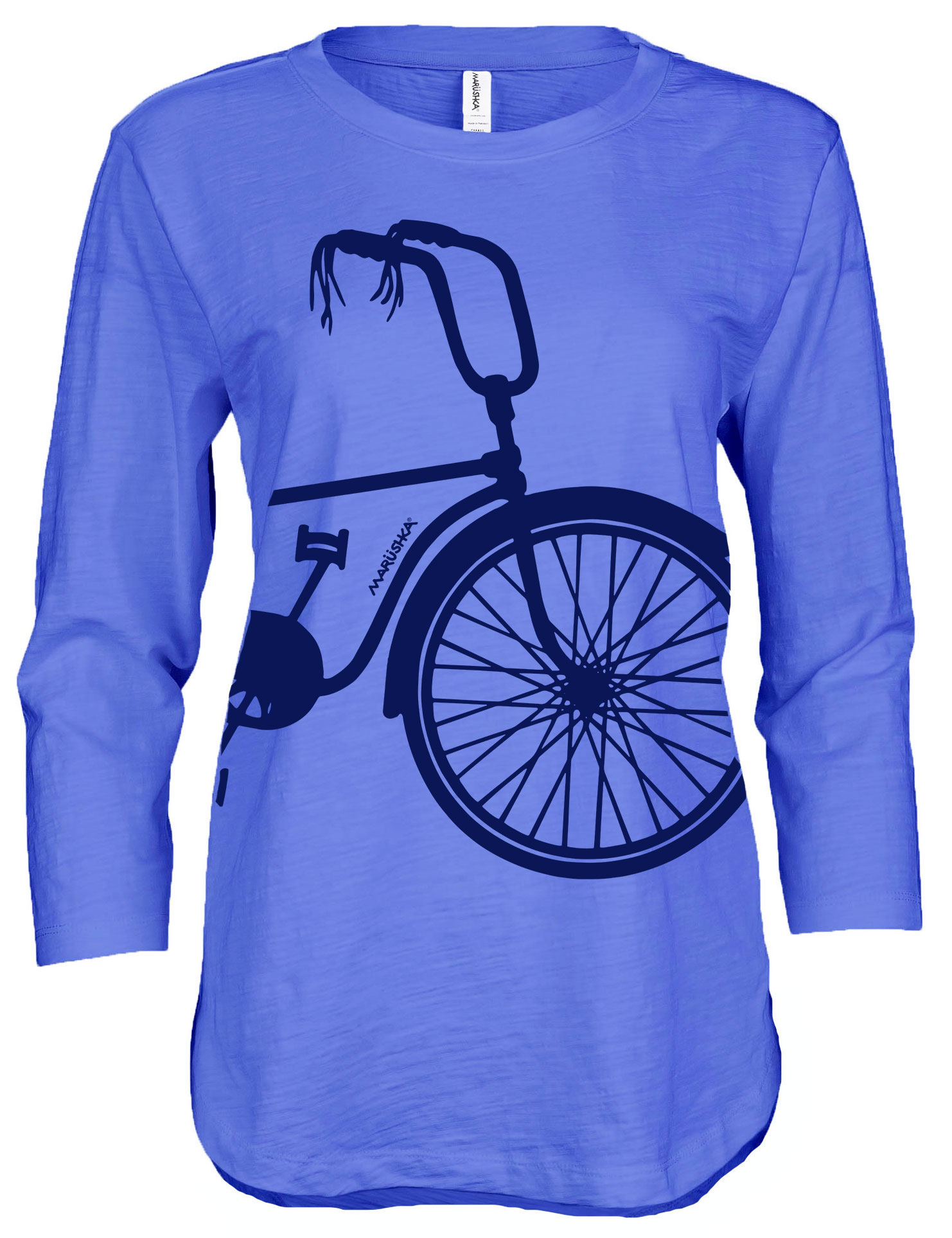 3/4 Slub Hi-Lo Bike - Image 2