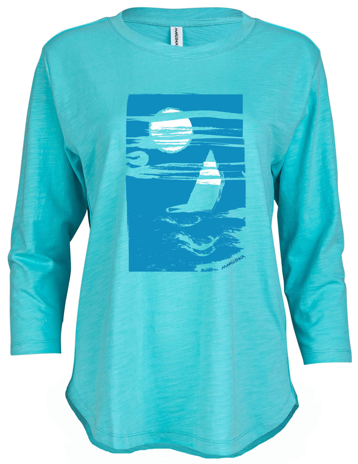 3/4 Slub Hi-Lo Sky Winds - Image 3