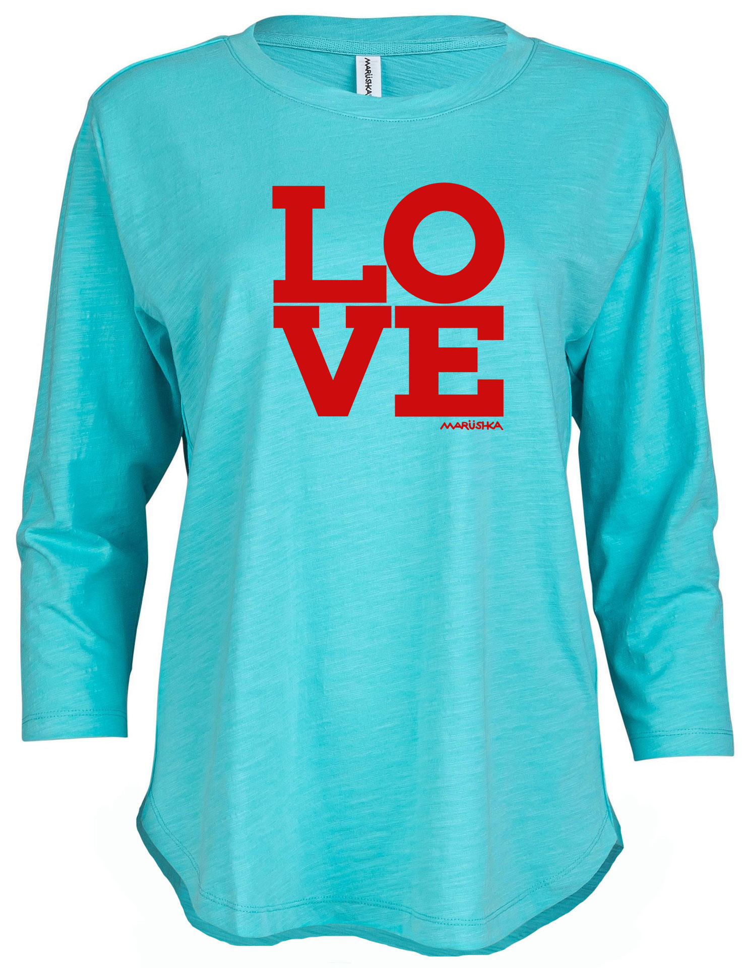 3/4 Slub Hi-Lo LOVE - Image 5