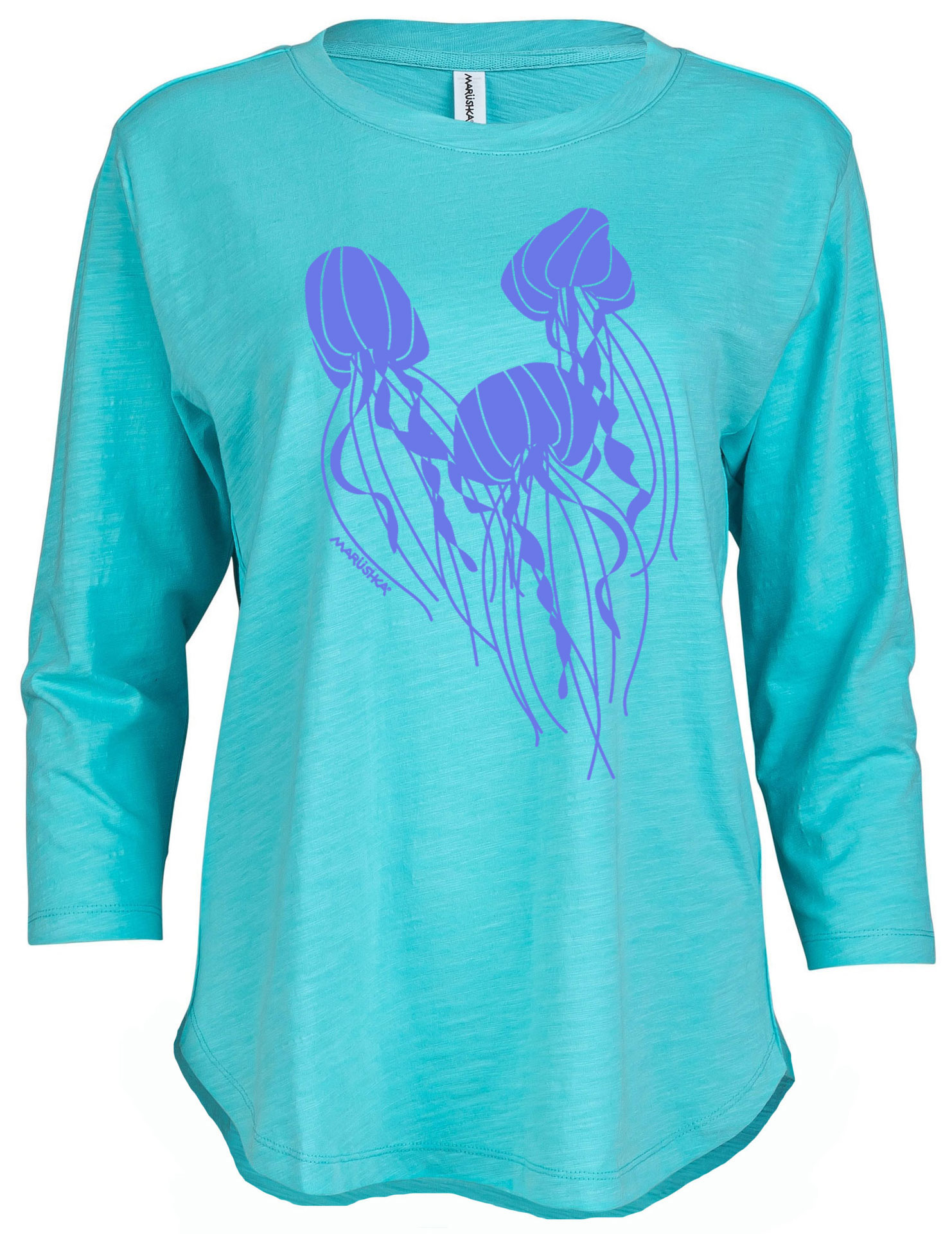 3/4 Slub Hi-Lo Jellyfish - Image 2