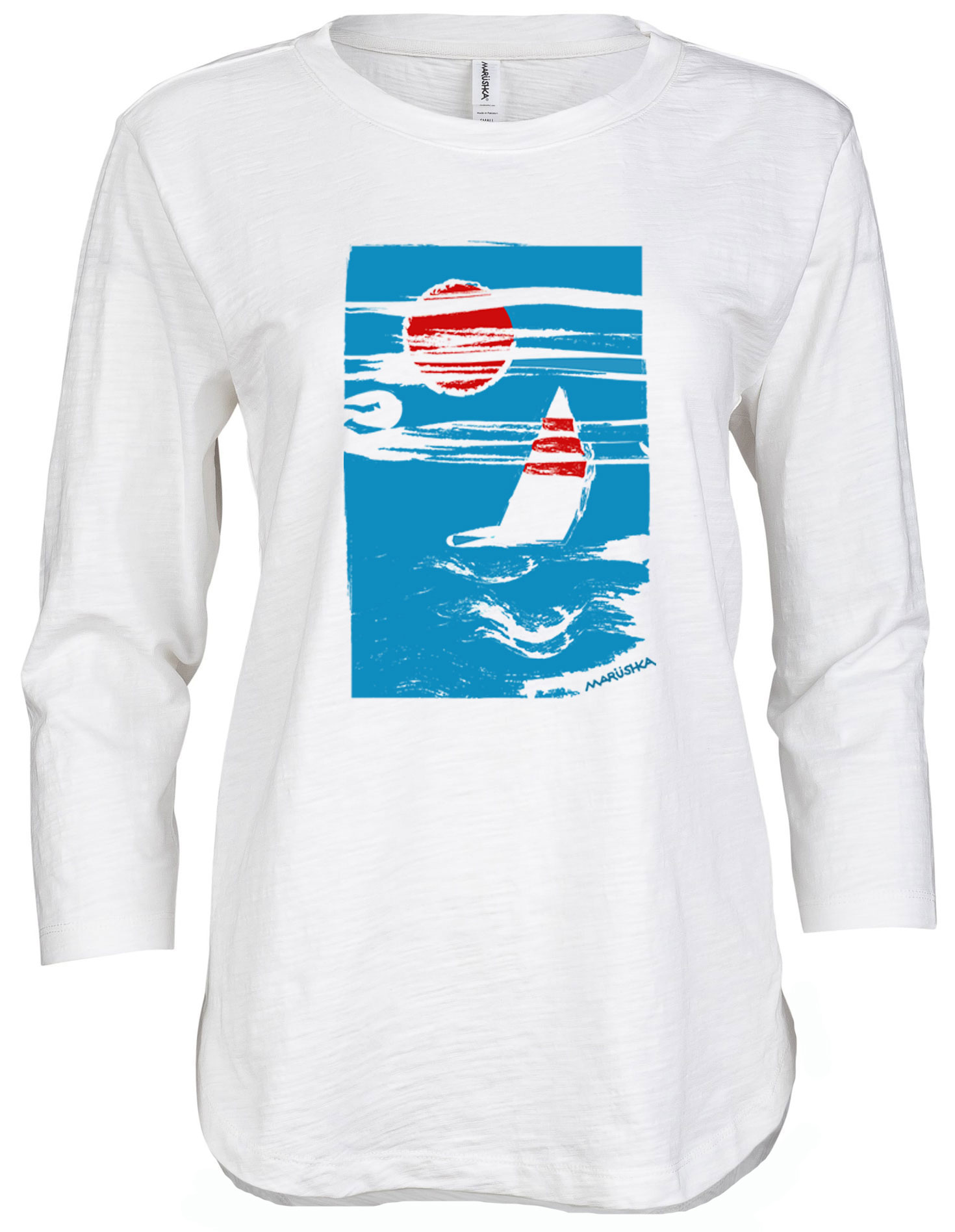 3/4 Slub Hi-Lo Sky Winds - Image 2