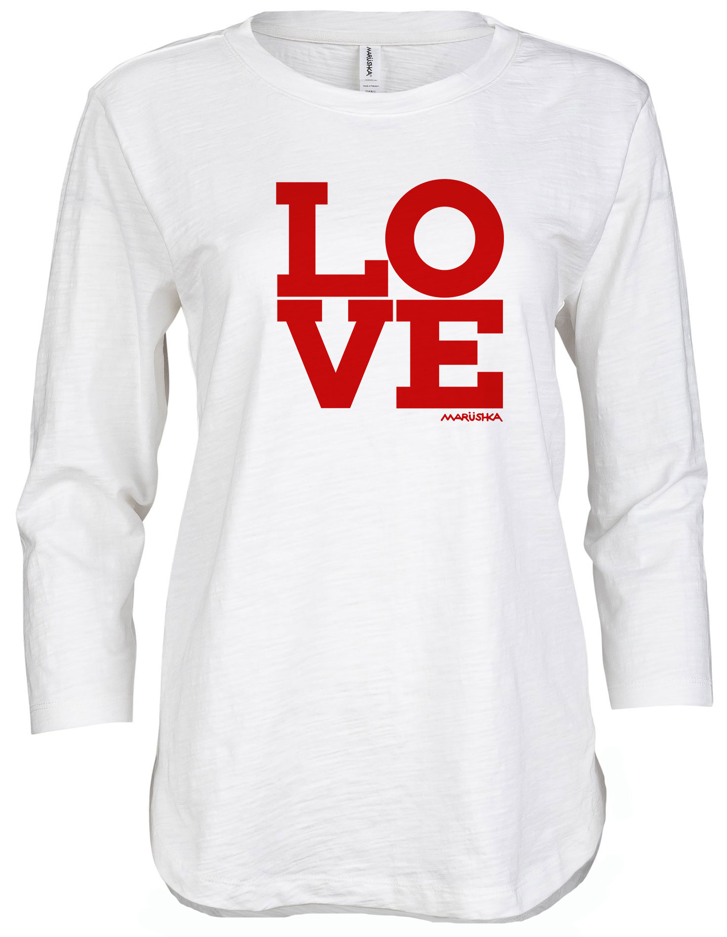 3/4 Slub Hi-Lo LOVE - Image 6