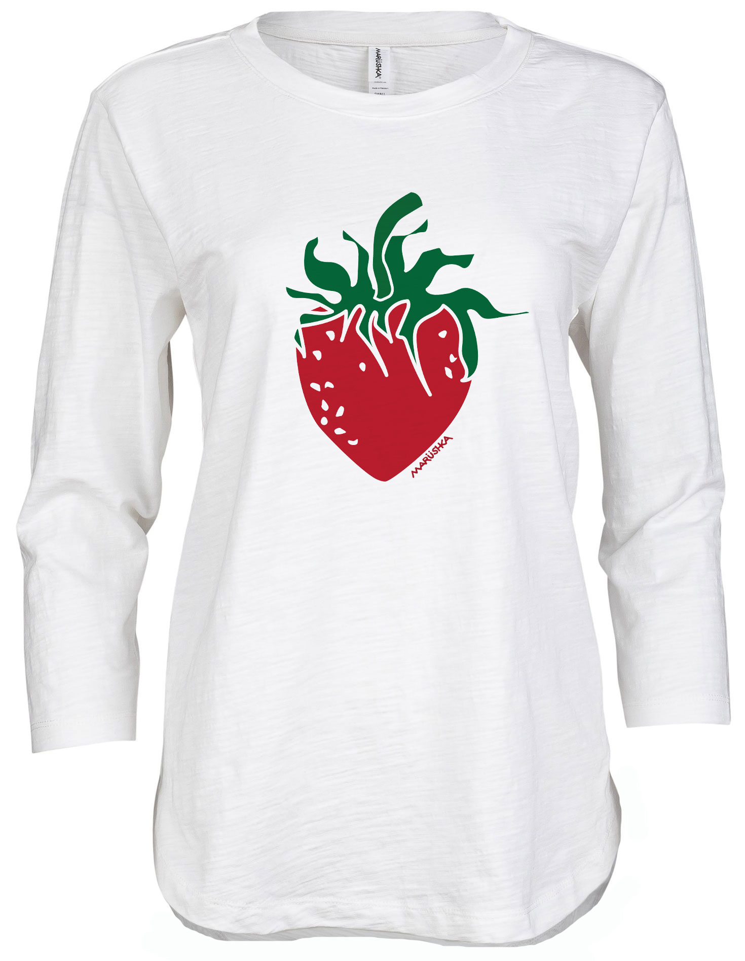 3/4 Slub Hi-Lo Strawberry - Image 3