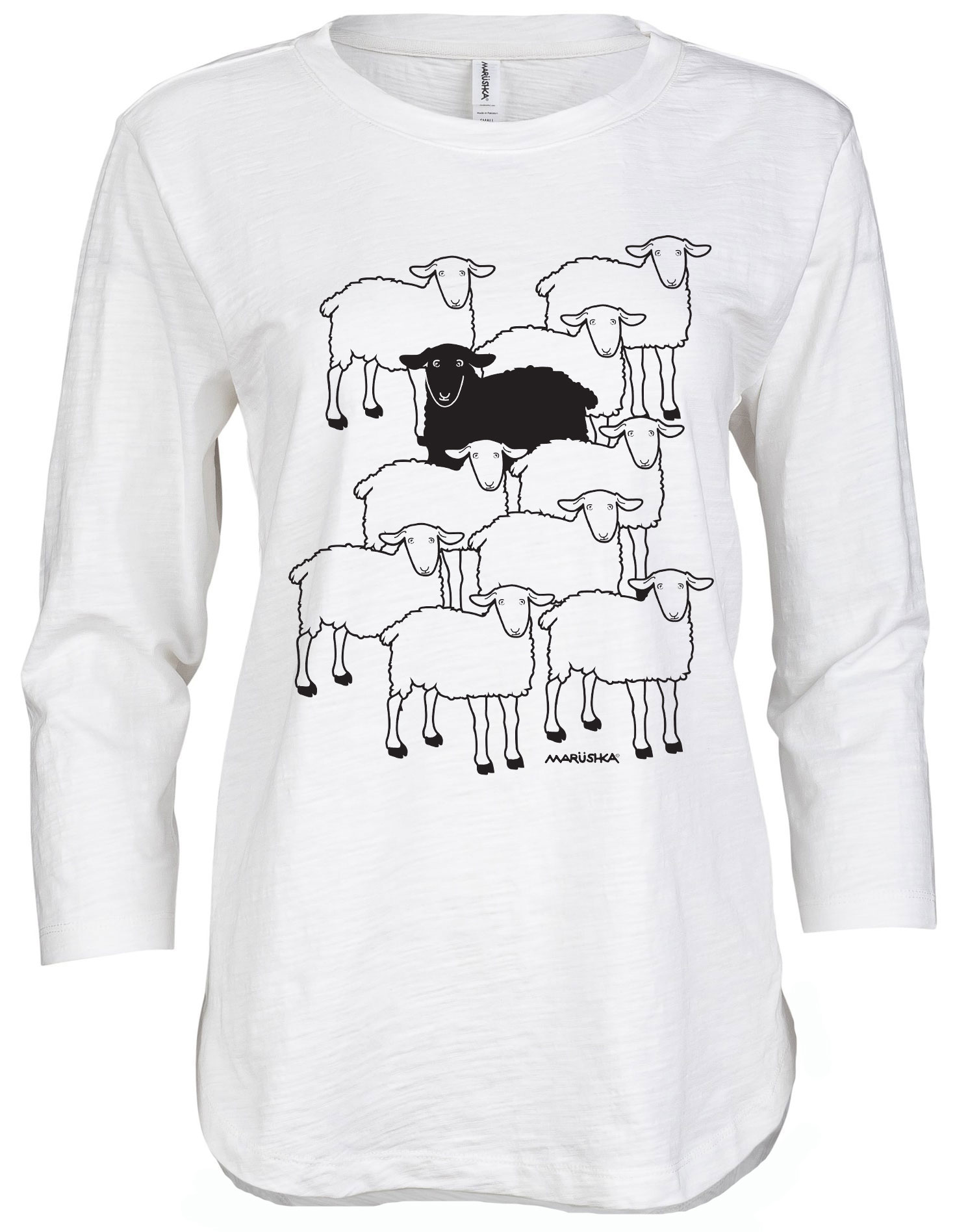 3/4 Slub Hi-Lo Black Sheep - Image 4