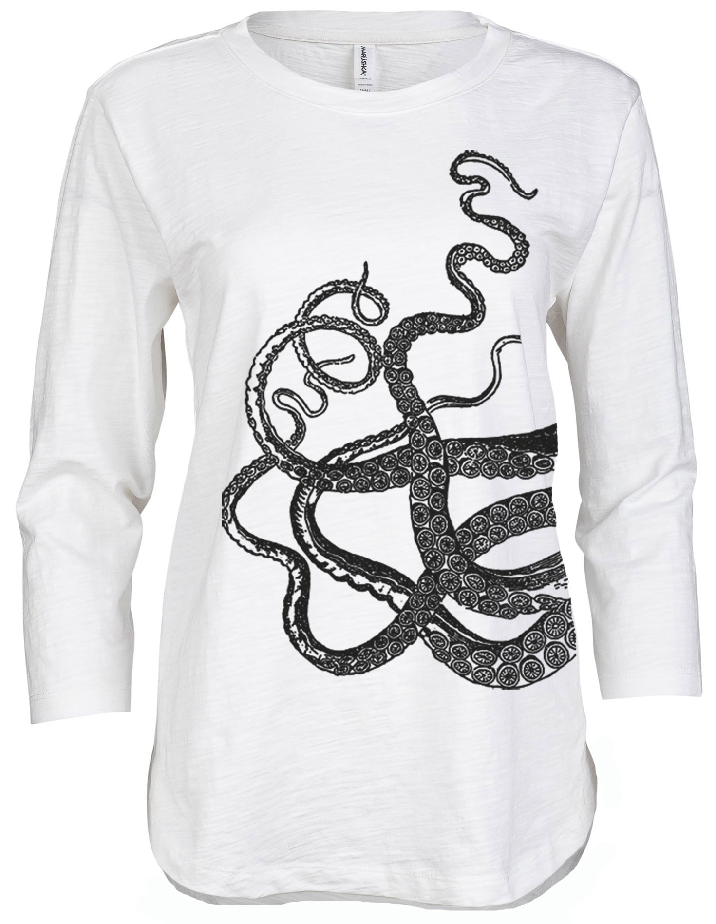 3/4 Slub Hi-Lo Octopus - Image 5