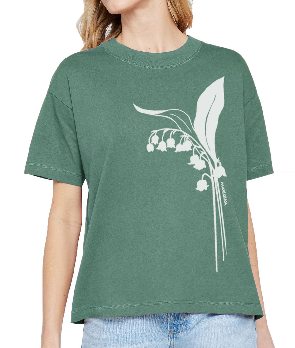 Boxy Crew T Lily of the Valley - Image 2