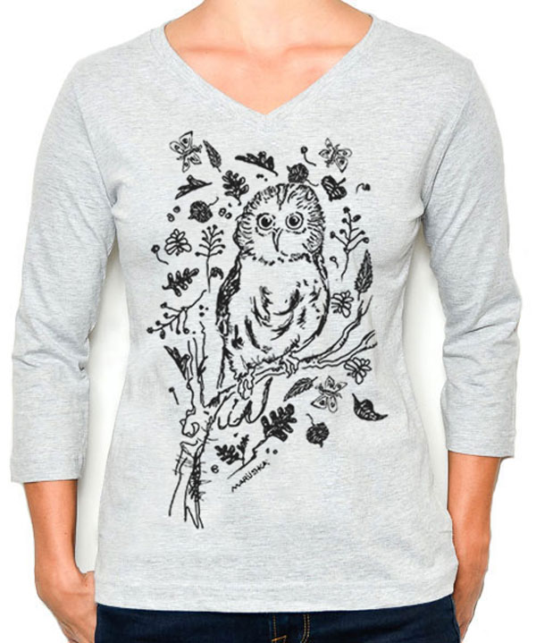 3/4 Sleeve Tee Owly - Image 2