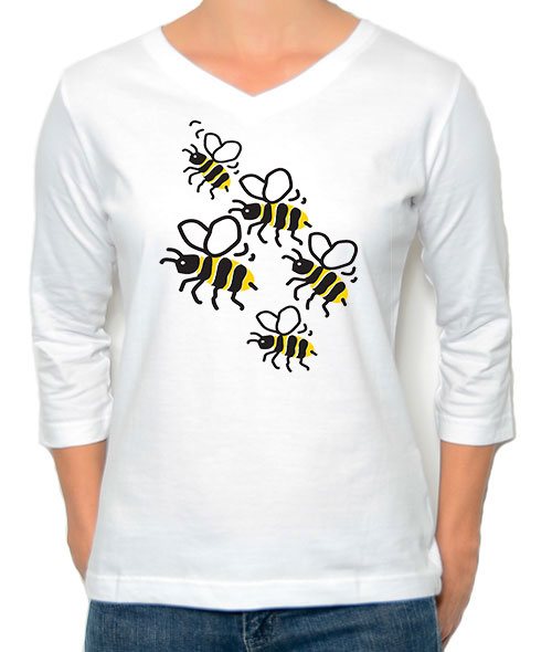 3/4 Sleeve Tee Bees - Image 3