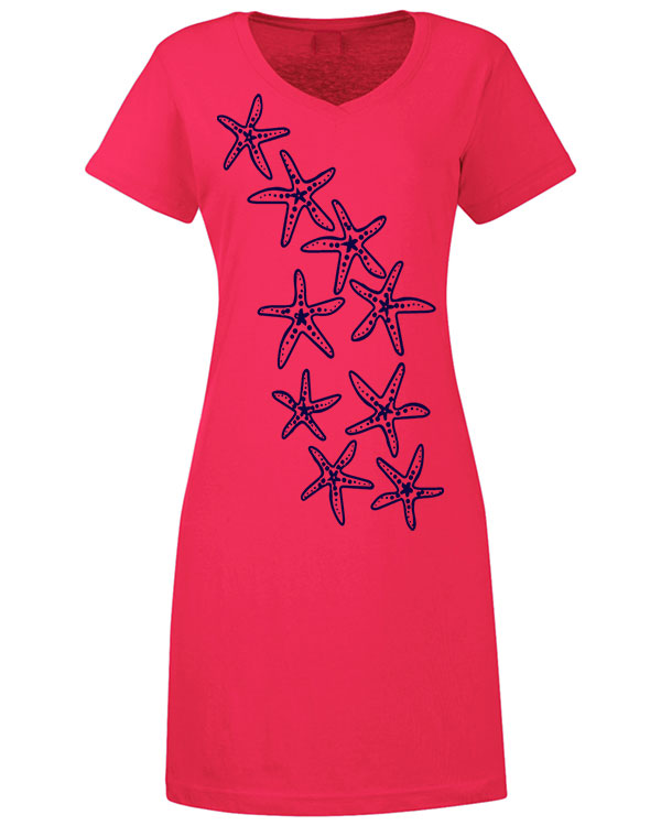 V Neck Dress Starfish Trail - Image 5