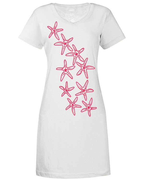 V Neck Dress Starfish Trail - Image 2