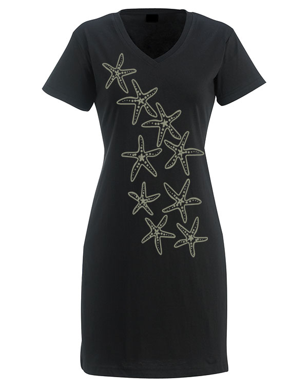 V Neck Dress Starfish Trail - Image 4