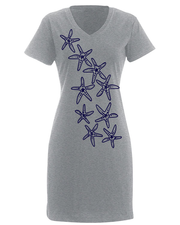 V Neck Dress Starfish Trail - Image 3