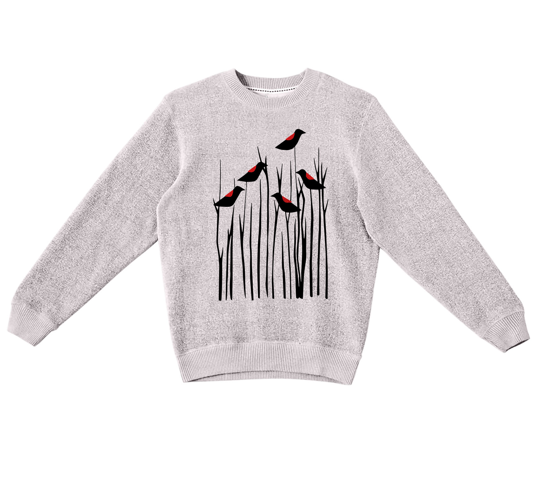 Textured Sweater Redwing Blackbird - Image 3
